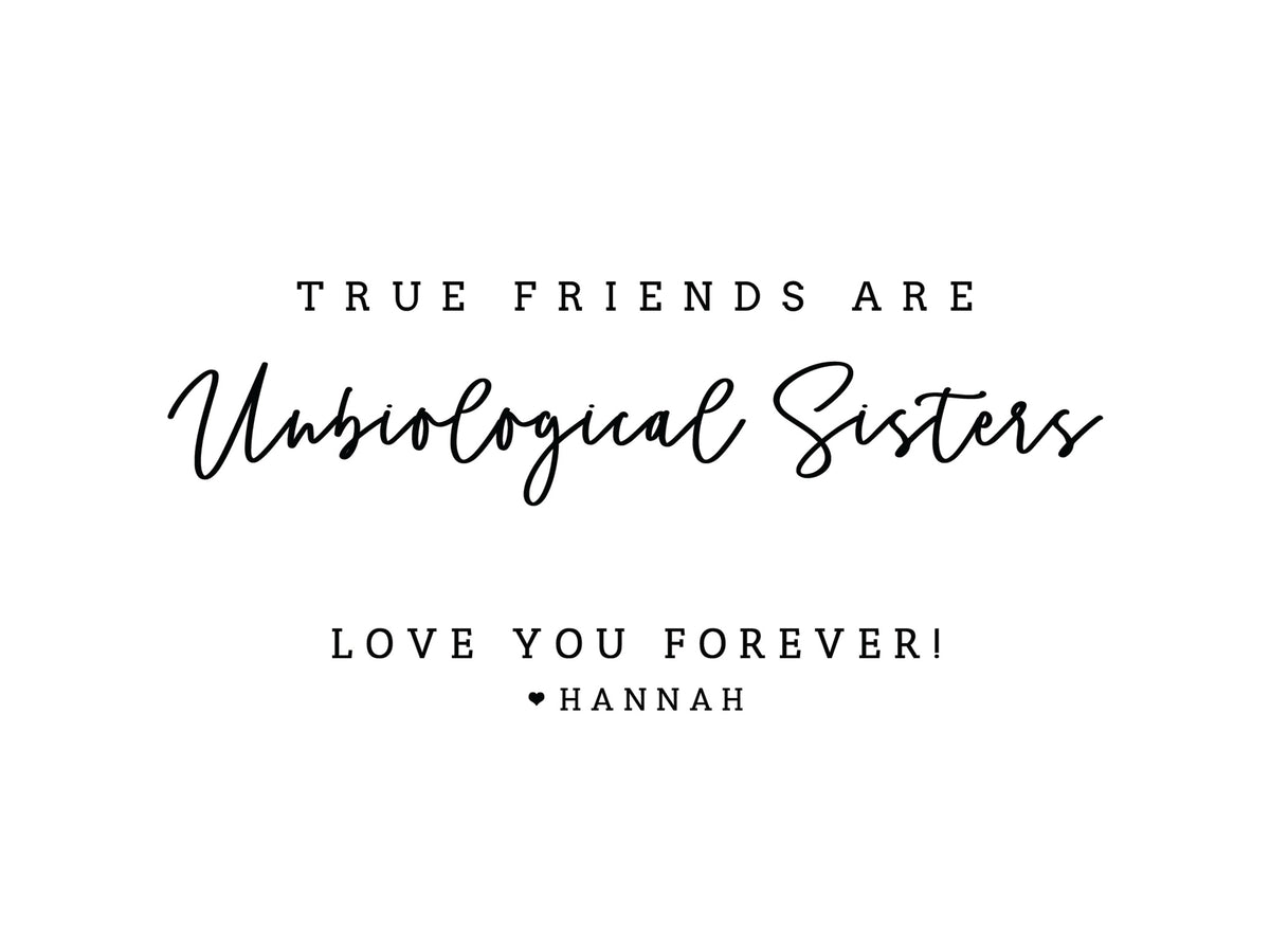 Unbiological Sisters Photo Frame