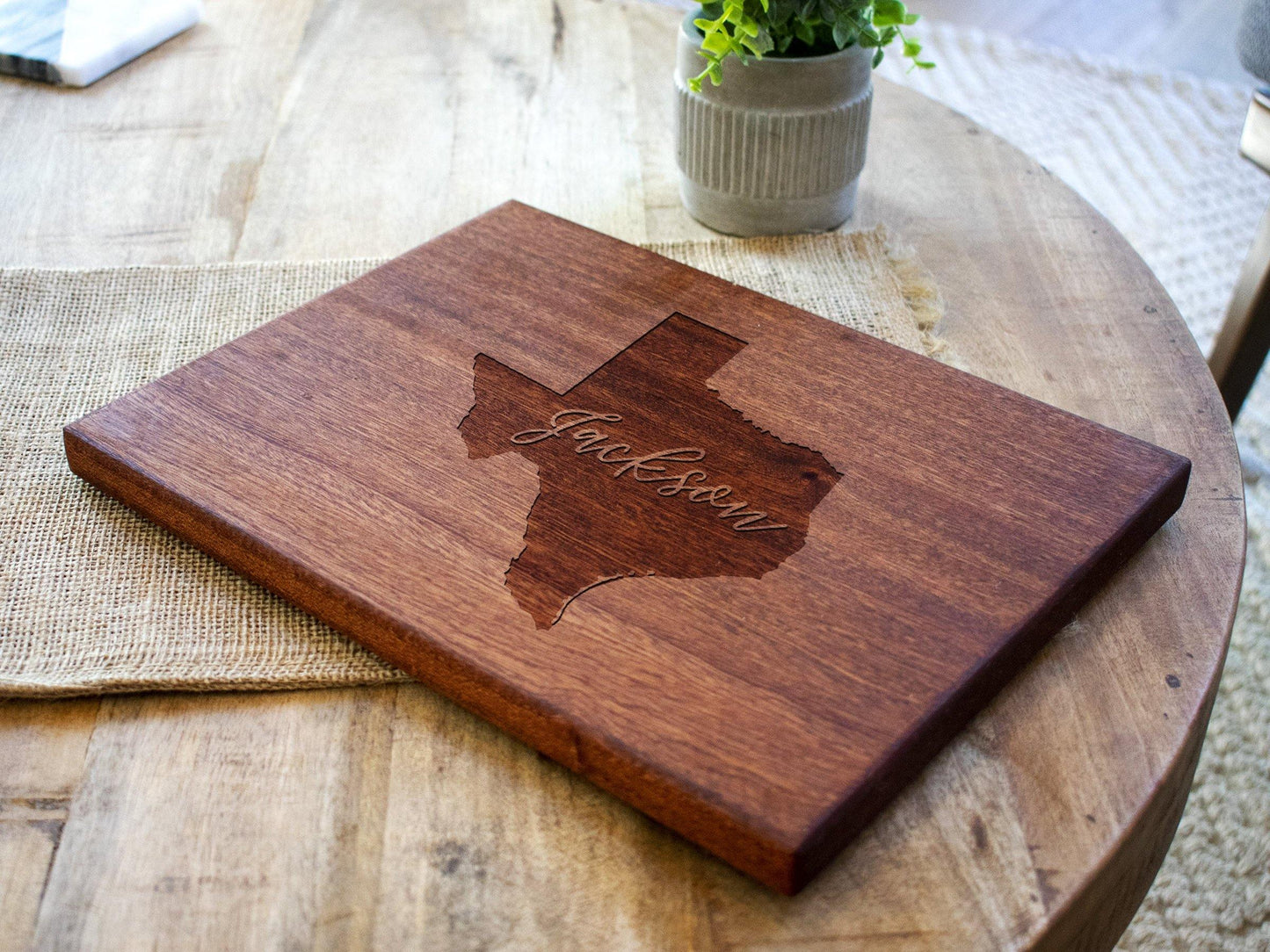 Personalized Texas Cutting Board