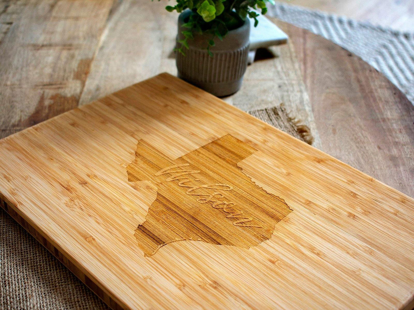 Personalized Texas Cutting Board