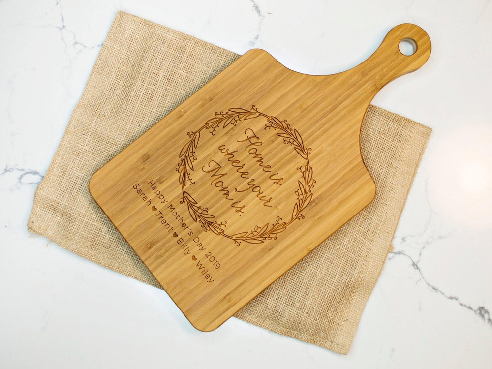 Home Is Where Your Mom Is Cutting Board