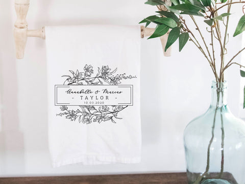 Floral Plaque Wedding