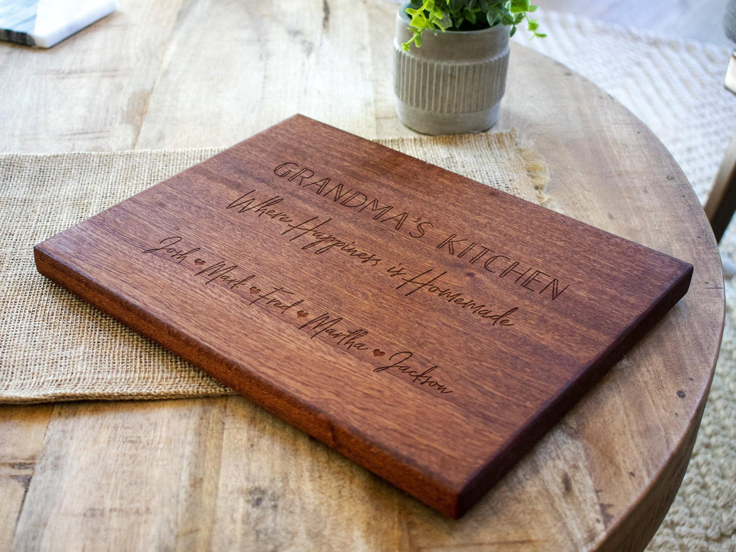 Grandma's Kitchen Personalized Cutting Board - 040