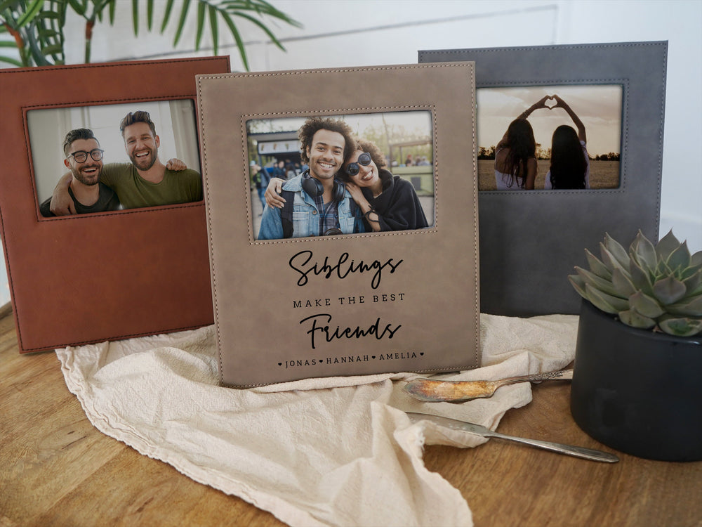 Siblings Make the Best Friends Photo Frame