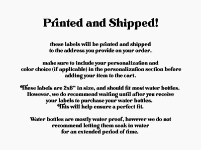 Printed water bottle label wedding favors SET OF 30, labels for bottled water, personalized wedding favors, wedding stickers monogram - W04