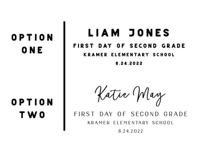 Back to School Picture Frame - F29