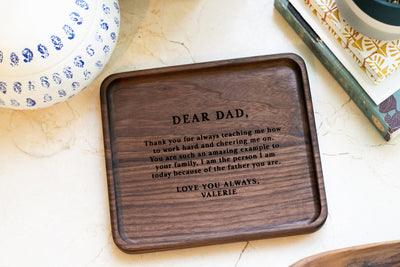 Personalized Valet Tray Catch all Tray wooden gift for dad gift for husband gift for him, for boyfriend sentimental gifts for wedding day