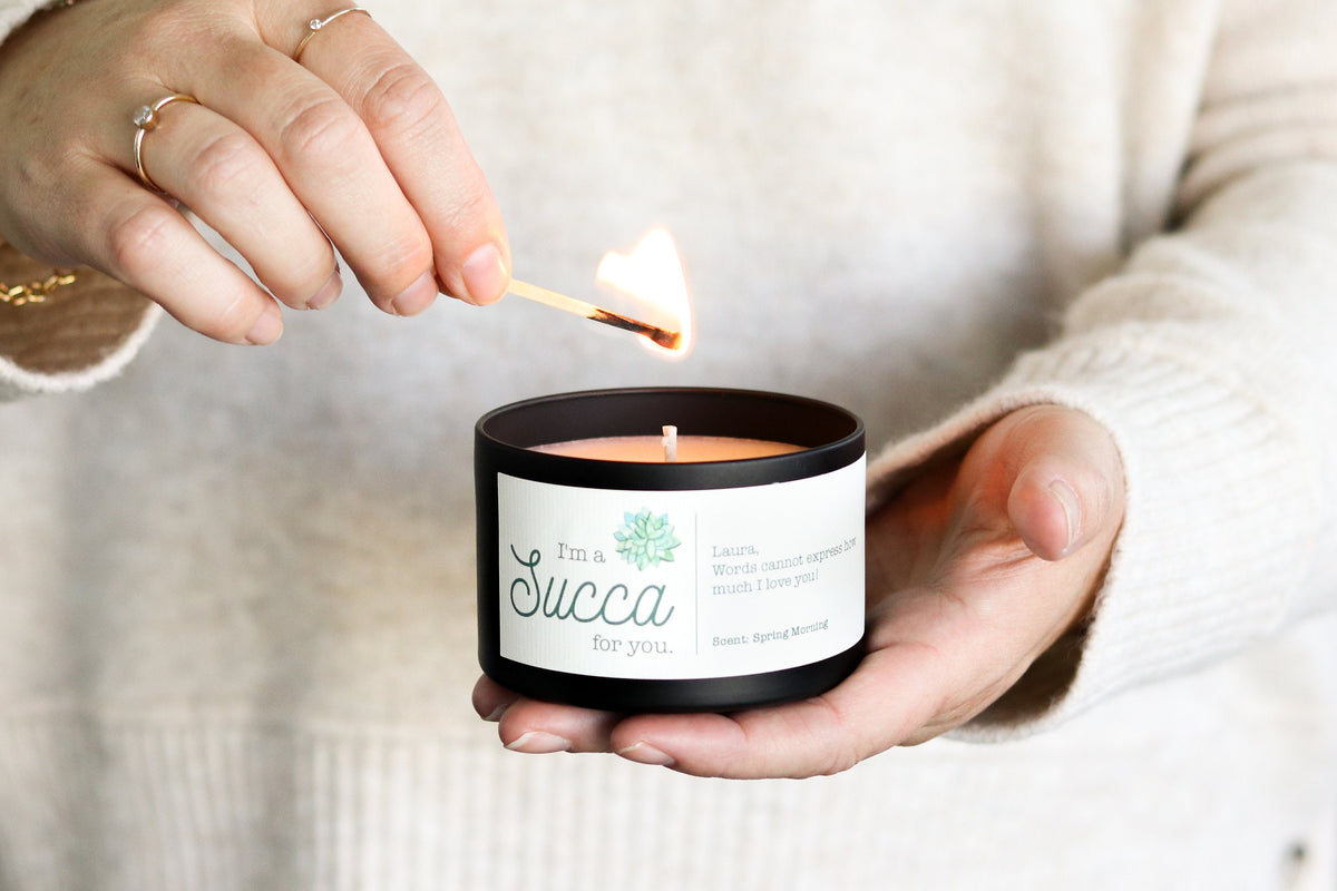 Personalized Thank You Gift Candle