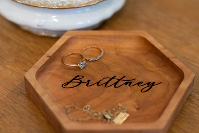 Letter to Groom Ring Dish