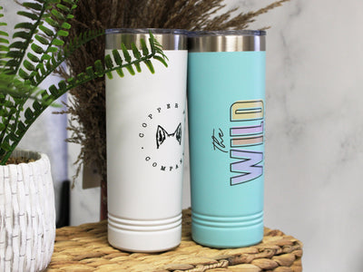 Personalized Tumbler with your Logo or Design Custom Printed logo on Tumbler - Stainless Steel Tumbler Dishwasher Safe Business owner gift