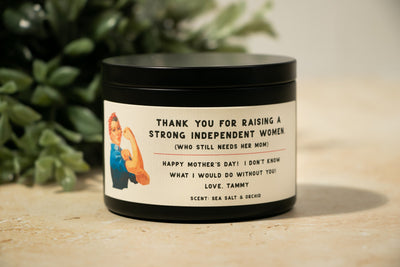 Personalized Candle Cool Moms Let you Lick the Beater
