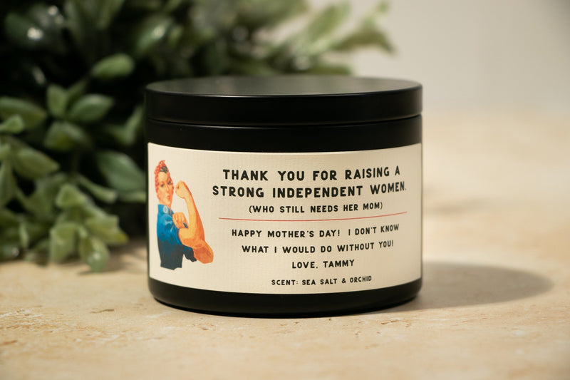 Personalized Candle First Born Mother&