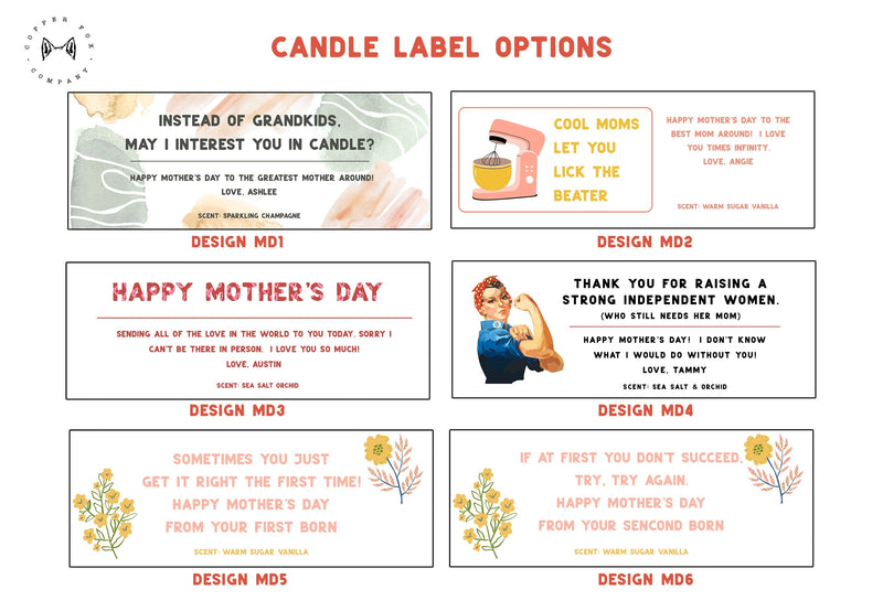 Personalized Candle Cool Moms Let you Lick the Beater