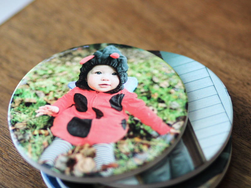 Personalized Photo Coaster Set - Ceramic Coasters Stone Coaster - personalized with photo - Gift for Dad Father&