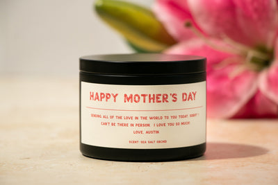Happy Mother's Day Personalized Candle