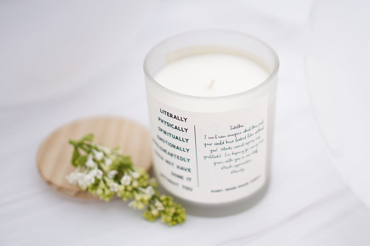 Personalized Thank You Gift Candle